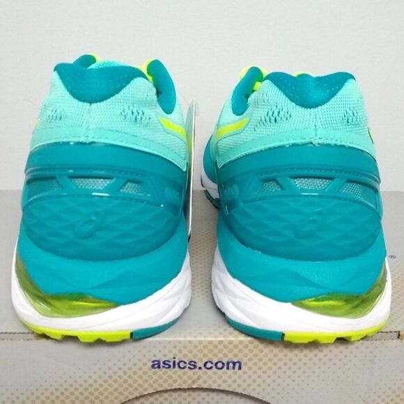 NEW Asics GEL Kayano 23 Womens 6.5 US Medium 37.5 EUR T696N Bright Teal Lime - Picture 6 of 7